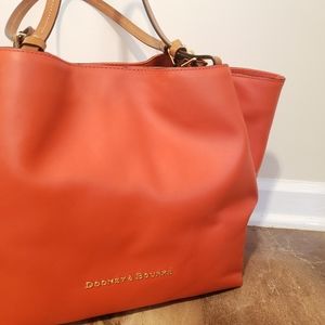 Dooney & Burke Burnt Orange Satchel/Shoulder Bag